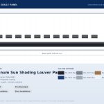 Aluminum Sun Shading Louver Panel YYM-GP002 - detail view