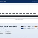 Aluminum Fence Grille Panel YYM-GP003 - detail view