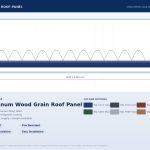 Aluminum Wood Grain Roof Panel YYM-RP002 - detail view