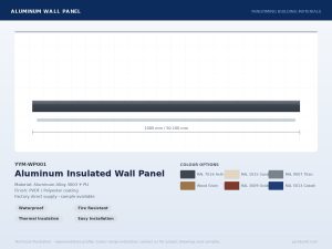 Aluminum Insulated Wall Panel YYM-WP001 profile drawing