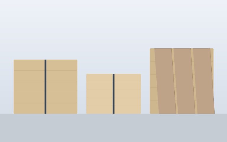 Aluminum panel packing and export crates